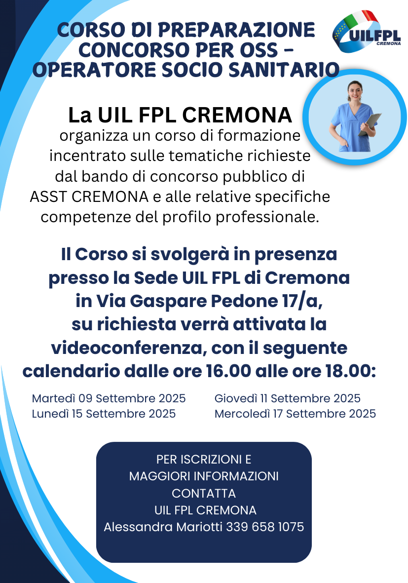 CONCORSO OPERATORE SOCIO SANITARIO